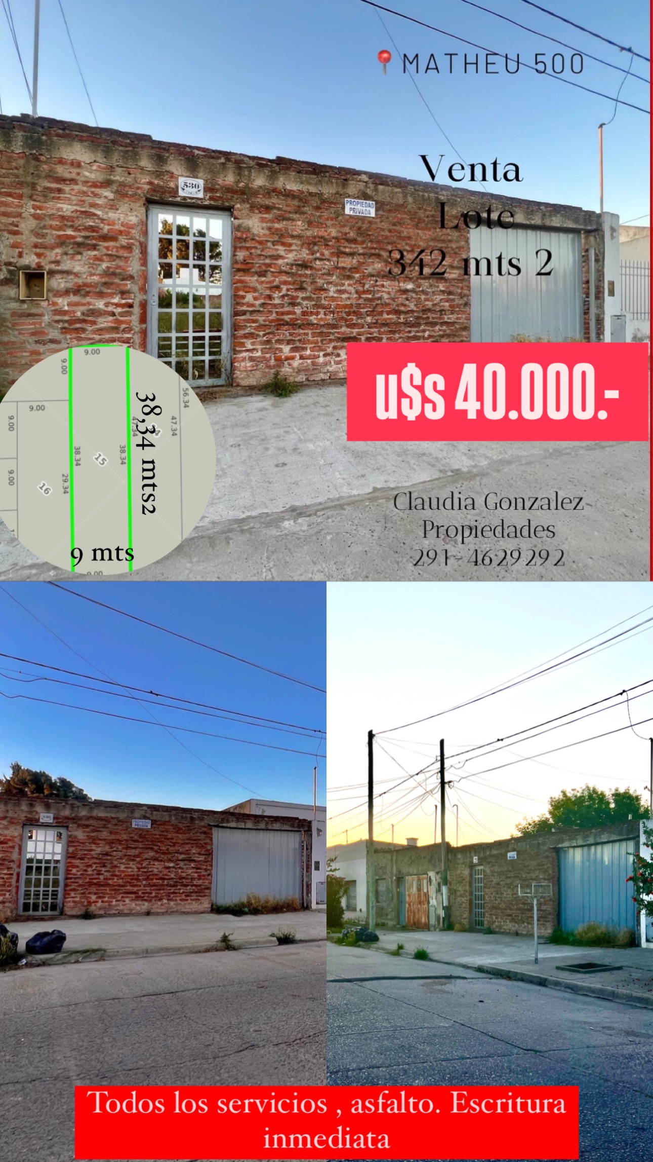 Terreno en Venta en Matheu 532,  Bahía Blanca - Bahía Blanca Propiedades | SITIO OFICIAL l