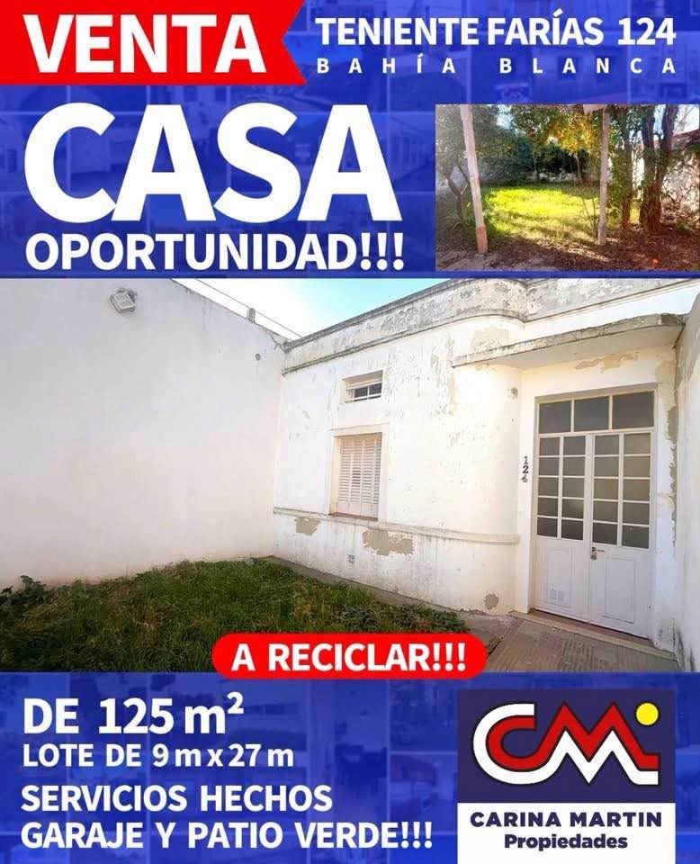 Casa en Venta en TENIENTE FARIAS 124,  Bahía Blanca - Bahía Blanca Propiedades | SITIO OFICIAL l