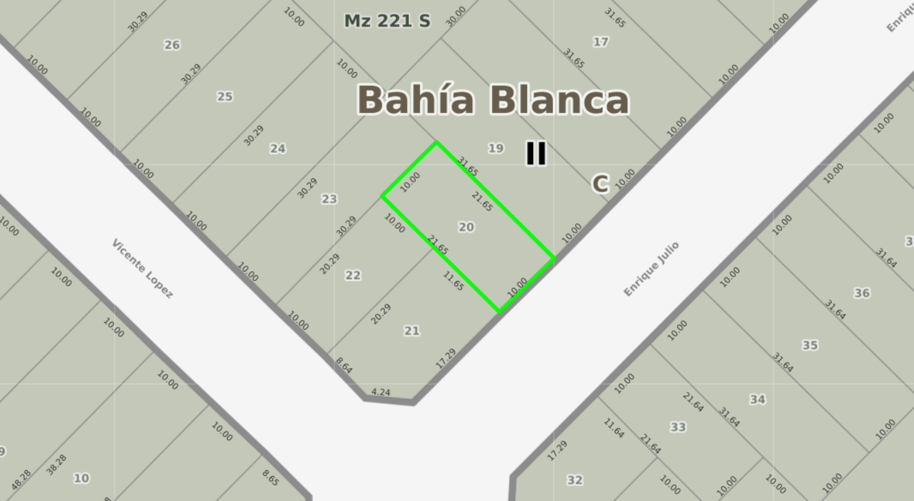 Terreno en Venta en Enrique Julio 41 , San Roque, Bahía Blanca - Bahía Blanca Propiedades | SITIO OFICIAL l