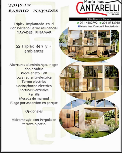 Triplex en Venta en NAYADES,  Pinamar - Bahía Blanca Propiedades | SITIO OFICIAL l