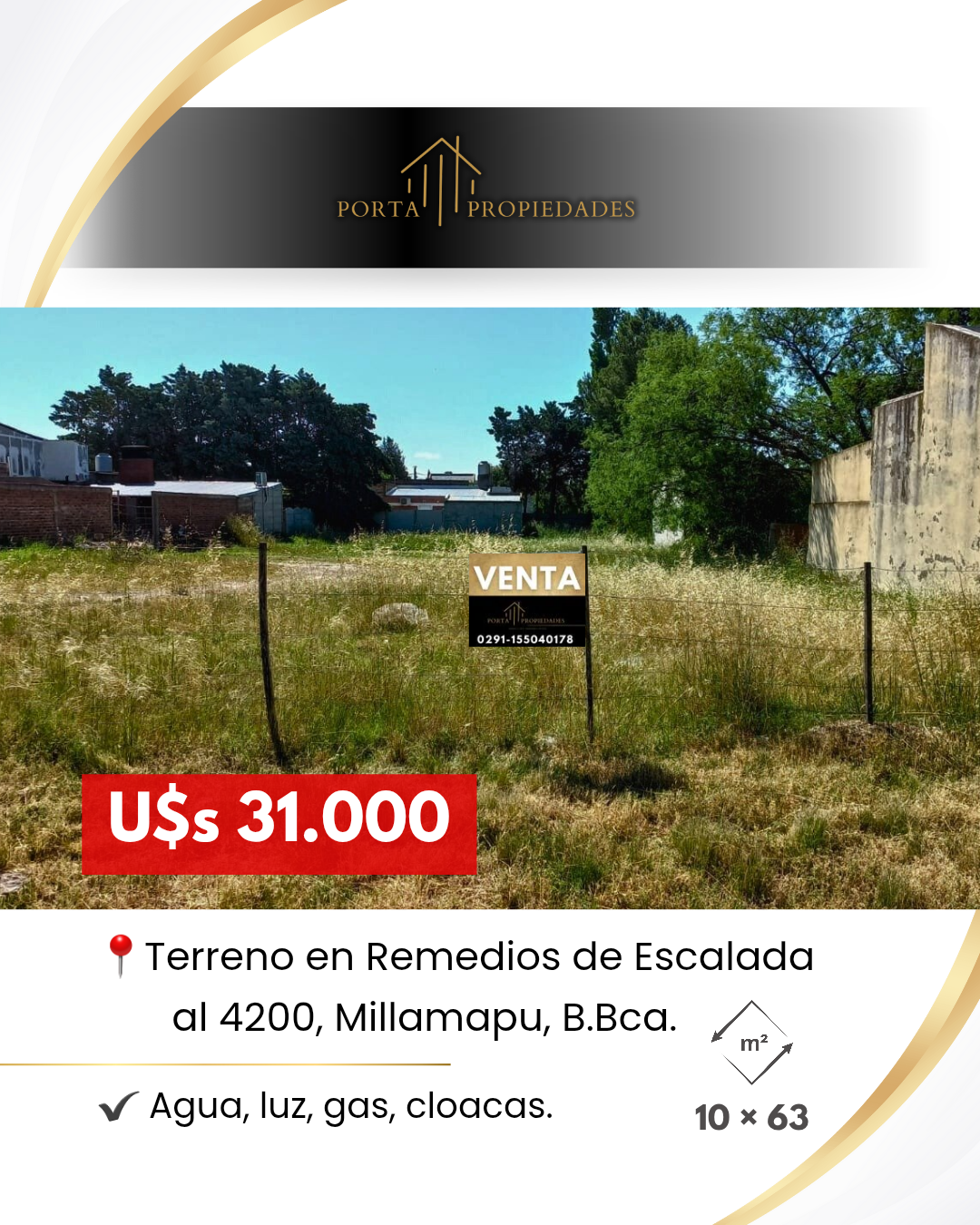 Terreno en Venta en Remedios De Escalada Al 4200, Millamapu, Bahía Blanca - Bahía Blanca Propiedades | SITIO OFICIAL l