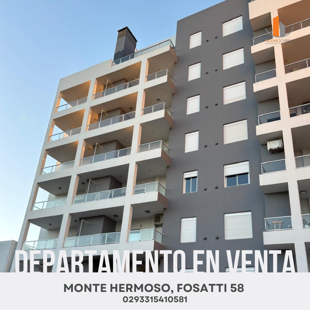 Departamento en Venta en Fossatty 58,  Monte Hermoso - Bahía Blanca Propiedades | SITIO OFICIAL l