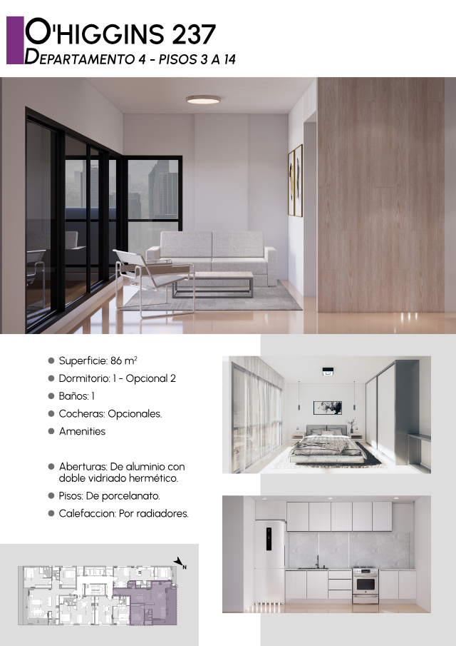 Departamento en Venta en O Higgins 237, Centro, Bahía Blanca - Bahía Blanca Propiedades | SITIO OFICIAL l