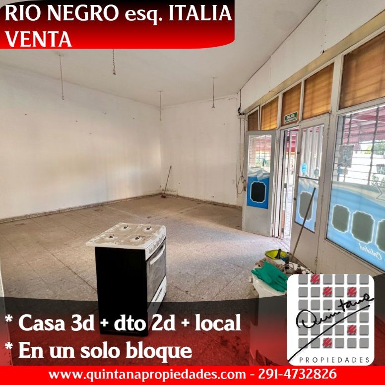 Casa con Local en Venta en Italia Y Rio Negro, Pedro Pico, Bahía Blanca - Bahía Blanca Propiedades | SITIO OFICIAL l