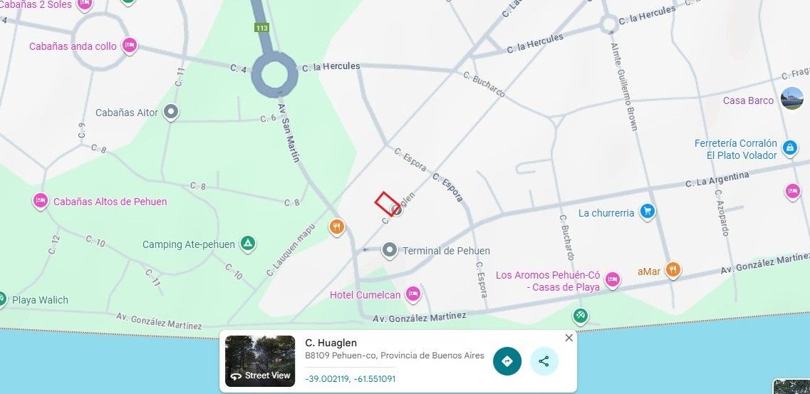 Terreno en Venta en Calle Huaglen Entre Espora Y San Martin,  Pehuen Co - Bahía Blanca Propiedades | SITIO OFICIAL l