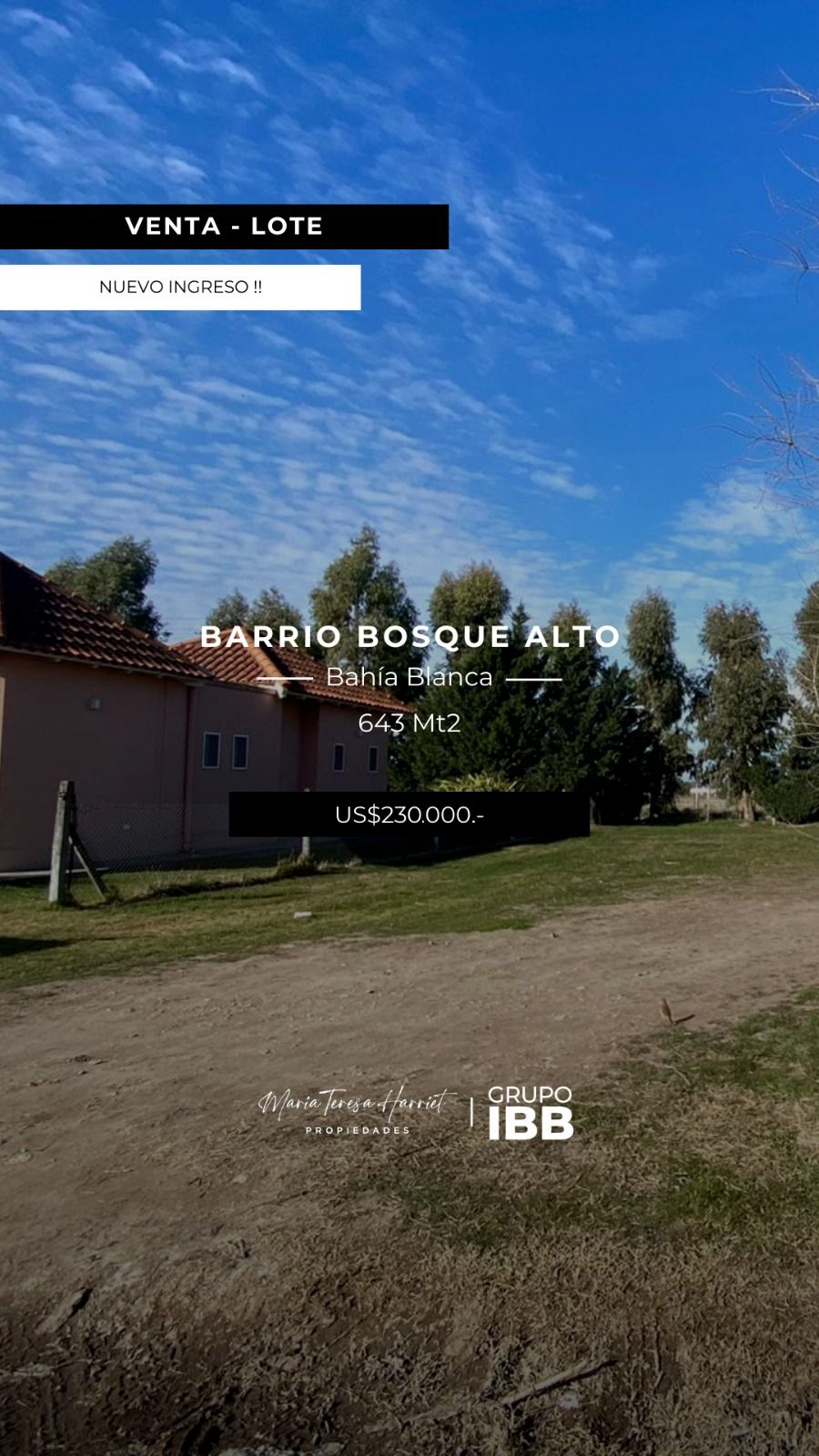 Terreno en Venta  Bosque Alto, Bahía Blanca - Bahía Blanca Propiedades | SITIO OFICIAL l