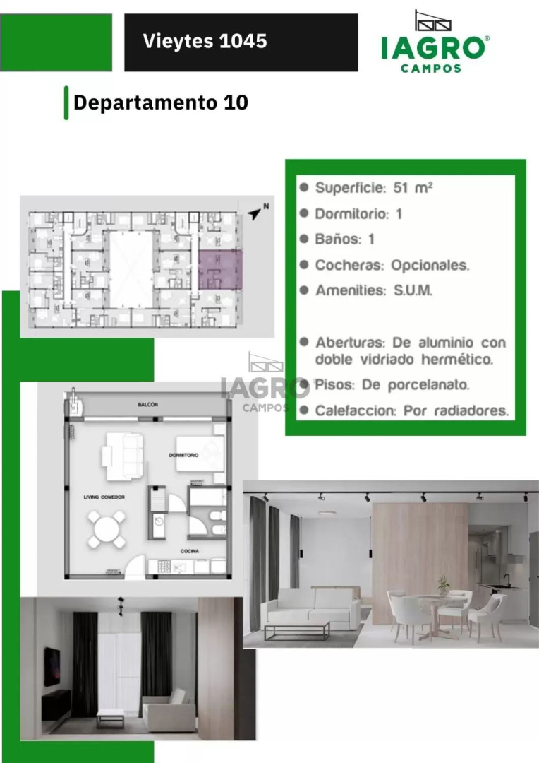Departamento en Venta en Vieytes 1045, Pacifico, Bahía Blanca - Bahía Blanca Propiedades | SITIO OFICIAL l