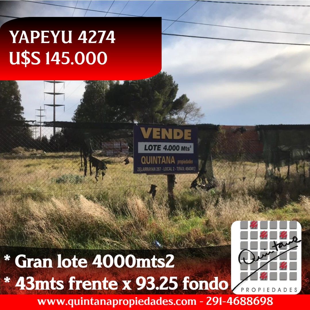 Terreno en Venta en Yapeyu 4274, Patagonia, Bahía Blanca - Bahía Blanca Propiedades | SITIO OFICIAL l