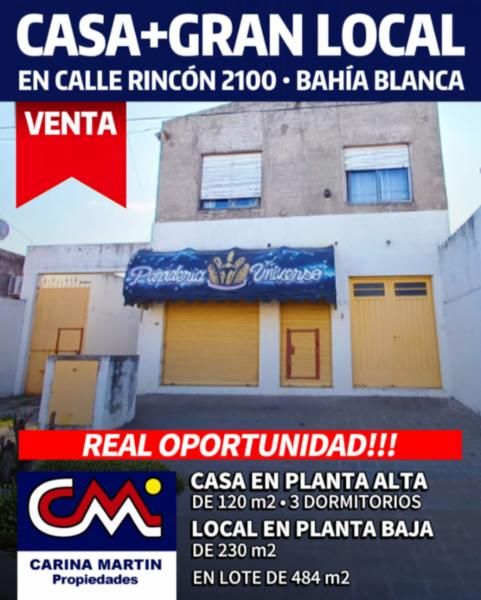 Casa con Local en Venta en Rincón 2166,  Bahía Blanca - Bahía Blanca Propiedades | SITIO OFICIAL l