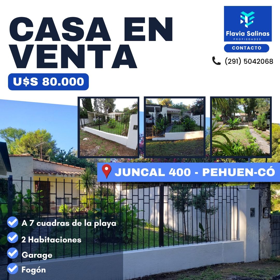Casa en Venta en Juncal 450,  Pehuen Co - Bahía Blanca Propiedades | SITIO OFICIAL l