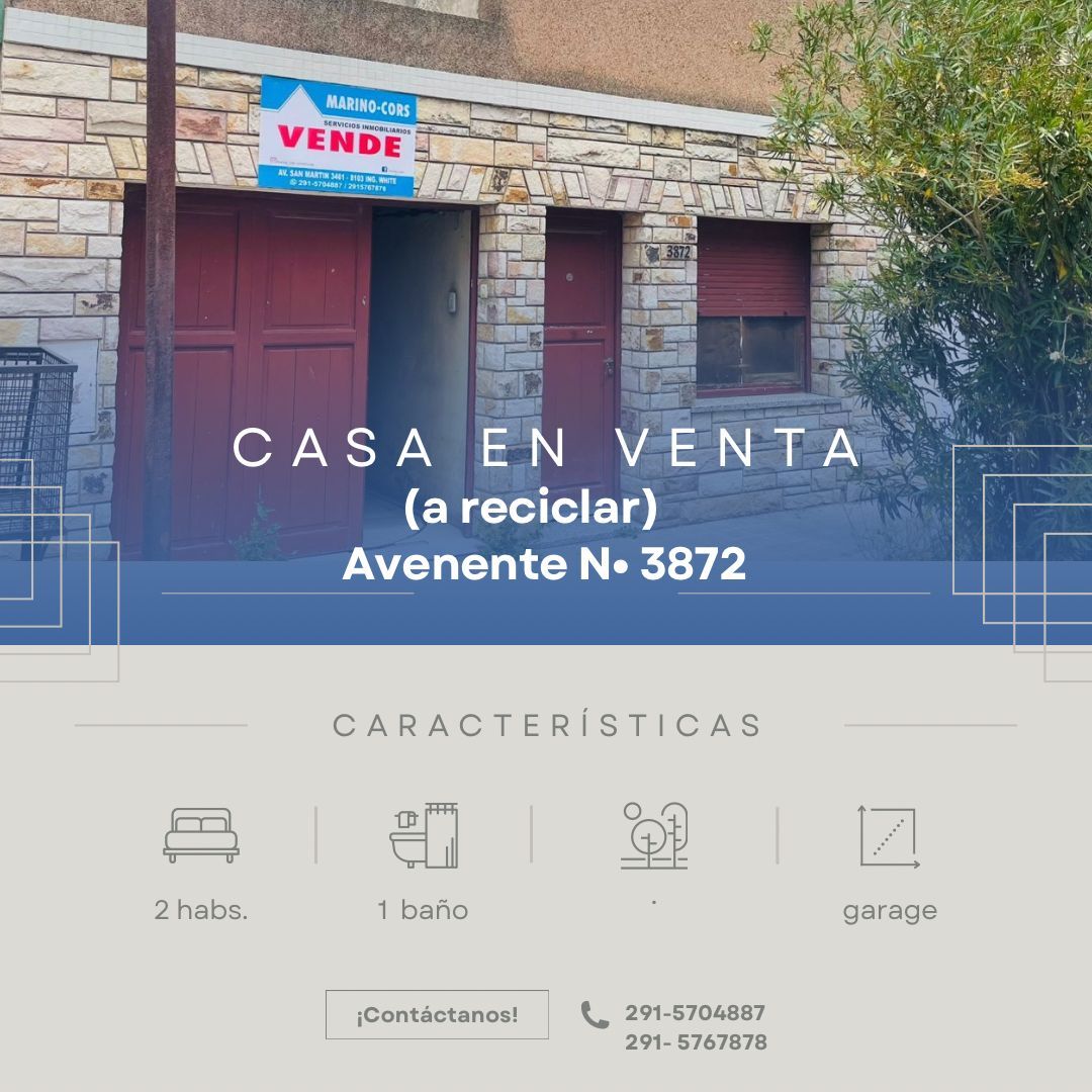 Casa en Venta en Avenente 3872, Ingeniero White, Bahía Blanca - Bahía Blanca Propiedades | SITIO OFICIAL l