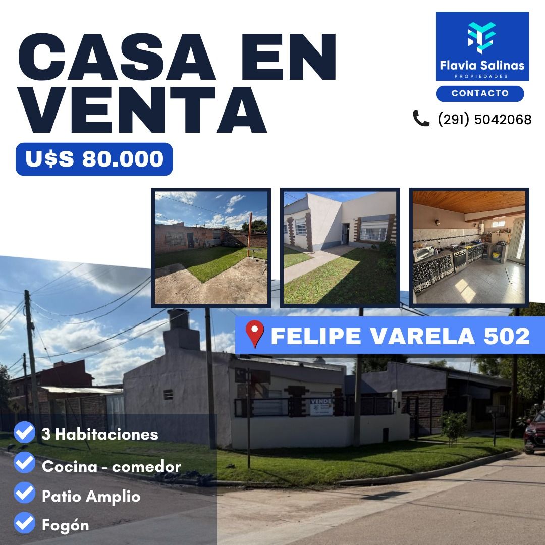 Casa en Venta en Felipe Varela Y Panamá , Avellaneda, Bahía Blanca - Bahía Blanca Propiedades | SITIO OFICIAL l