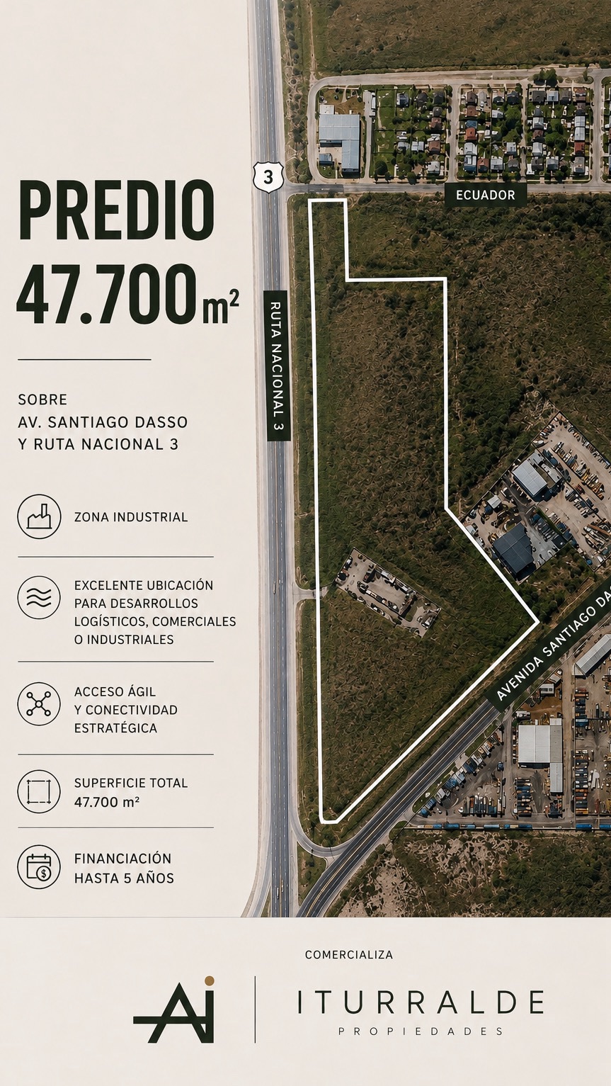 Terreno en Venta en Ruta 3 Y Av Dasso,  Bahía Blanca - Bahía Blanca Propiedades | SITIO OFICIAL l