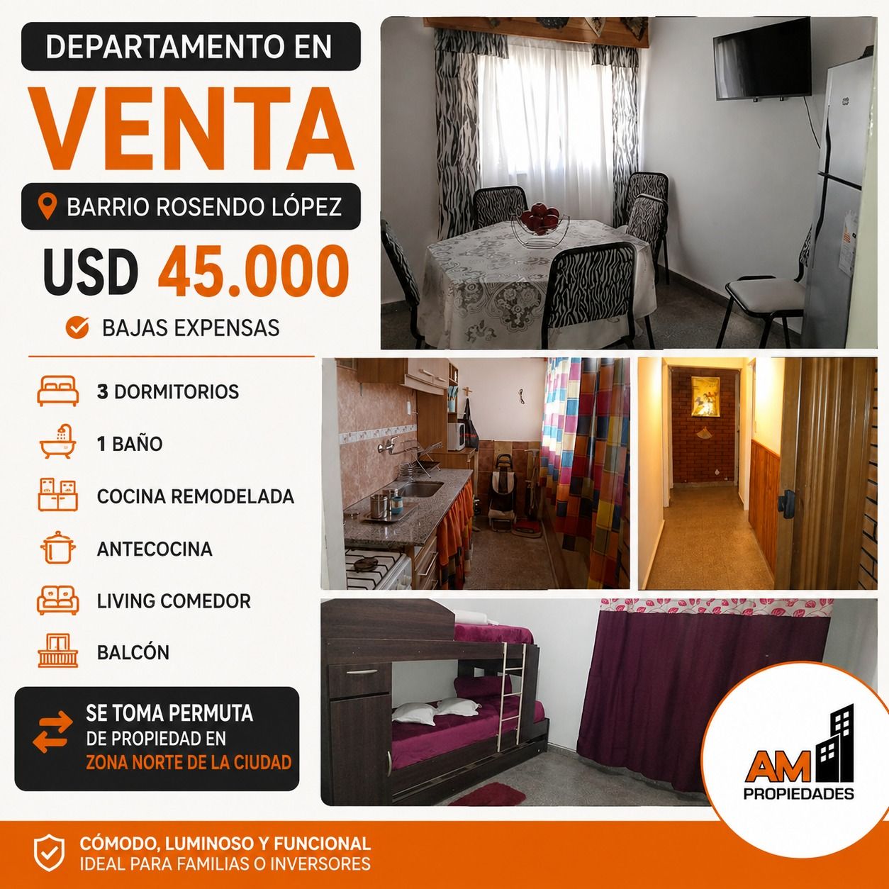 Departamento en Venta en Rosendo 123, Rosendo Lopez, Bahía Blanca - Bahía Blanca Propiedades | SITIO OFICIAL l