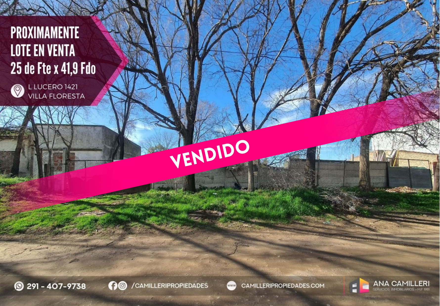 Terreno en Venta en Leónidas Lucero 1400, Villa Floresta, Bahía Blanca - Bahía Blanca Propiedades | SITIO OFICIAL l