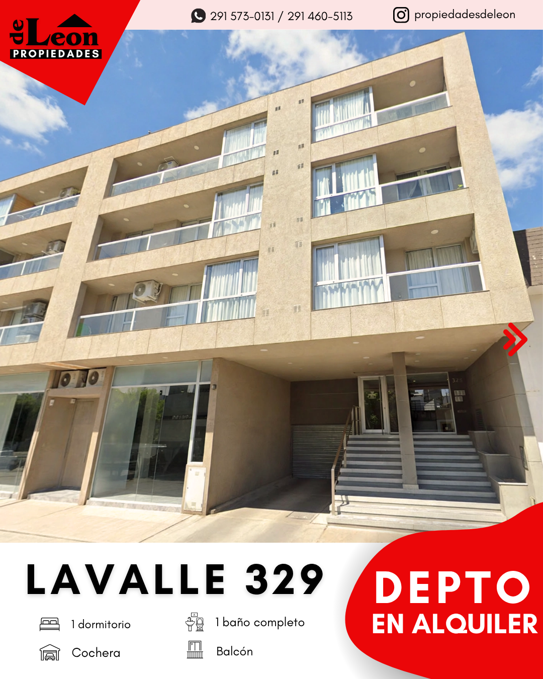 Departamento en Alquiler en Lavalle 329, Centro, Bahía Blanca - Bahía Blanca Propiedades | SITIO OFICIAL l