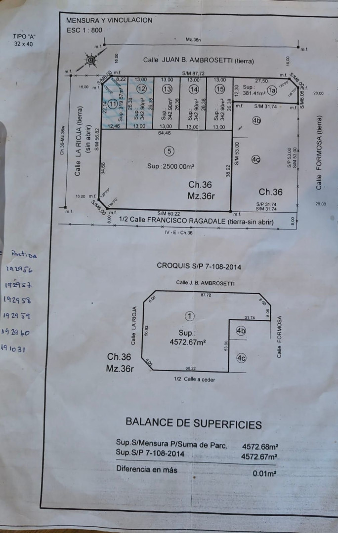 Terreno en Venta en Ambrosetti Entre La Rioja Y Formosa ,  Bahía Blanca - Bahía Blanca Propiedades | SITIO OFICIAL l