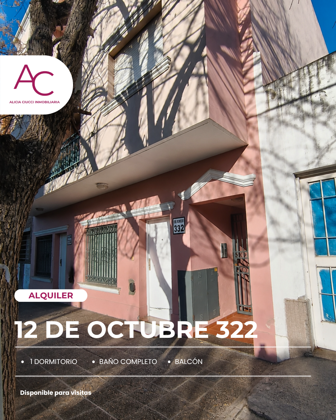 Departamento en Alquiler en 12 DE OCTUBRE 322, Universitario, Bahía Blanca - Bahía Blanca Propiedades | SITIO OFICIAL l