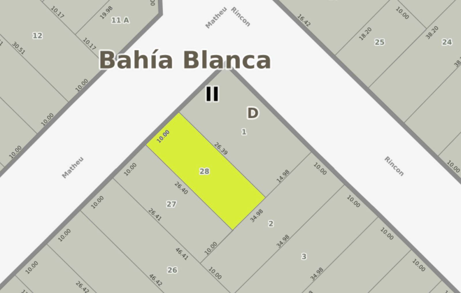 Terreno en Venta en Matheu 1173,  Bahía Blanca - Bahía Blanca Propiedades | SITIO OFICIAL l