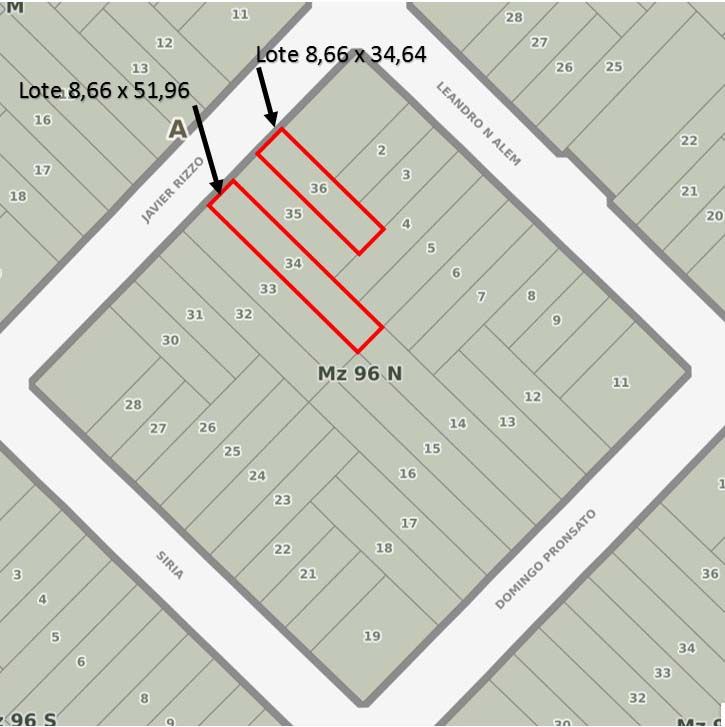 Terreno en Venta en Javier Rizzo 677, Nueva Belgrano, Bahía Blanca - Bahía Blanca Propiedades | SITIO OFICIAL l