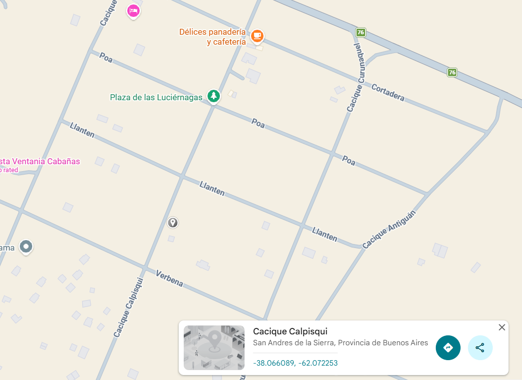 Terreno en Venta en Casique Calpisqui Y Llanten,  San Andres de las Sierras - Bahía Blanca Propiedades | SITIO OFICIAL l