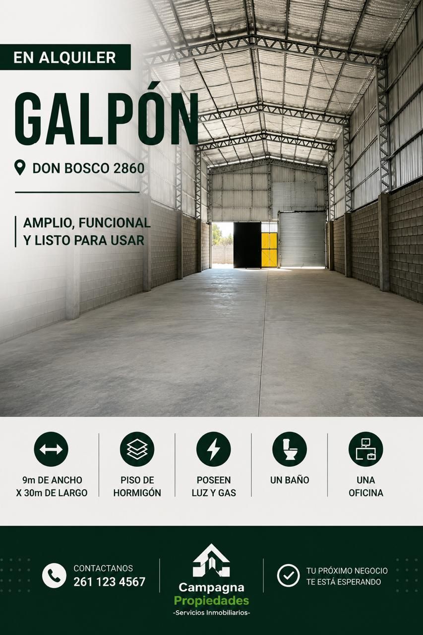 Galpón en Alquiler en Don Bosco 2860,  Bahía Blanca - Bahía Blanca Propiedades | SITIO OFICIAL l