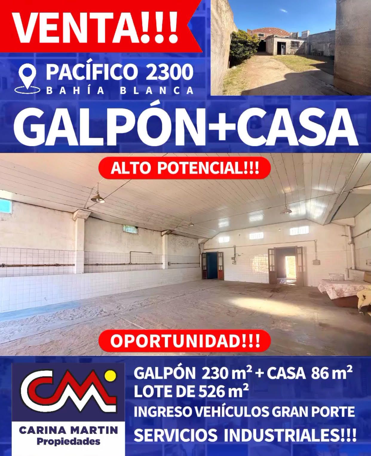 Galpón en Venta en PACIFICO 2300,  Bahía Blanca - Bahía Blanca Propiedades | SITIO OFICIAL l