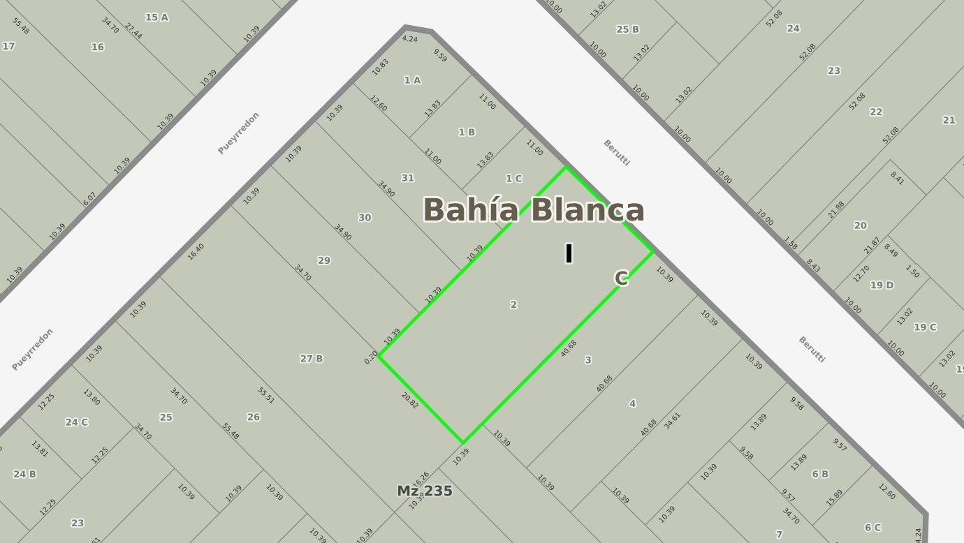 Terreno en Venta en Berutti 733, Macrocentro, Bahía Blanca - Bahía Blanca Propiedades | SITIO OFICIAL l