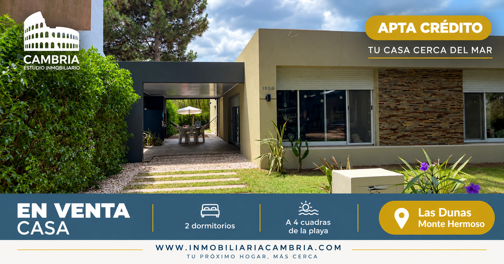 Casa en Venta en DE LOS CARACOLES 1900, Las Dunas, Monte Hermoso - Bahía Blanca Propiedades | SITIO OFICIAL l