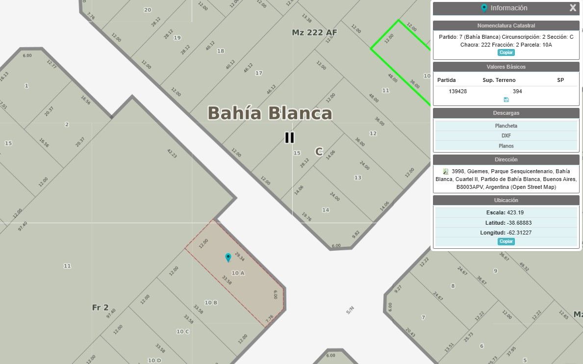 Terreno en Venta en Nijankin 201, Sesquicentenario, Bahía Blanca - Bahía Blanca Propiedades | SITIO OFICIAL l