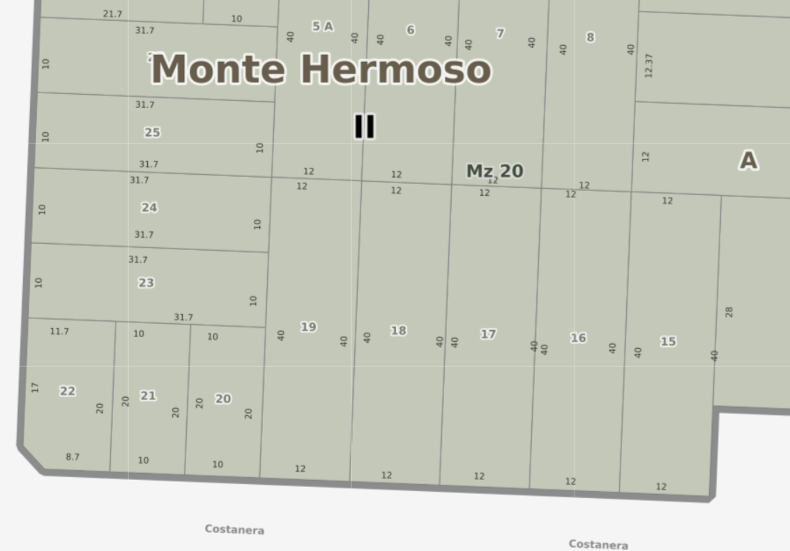 Terreno en Venta en Monte Hermoso - Calle Alfonsin (ex Piedra Buena), Monte del Este, Monte Hermoso - Bahía Blanca Propiedades | SITIO OFICIAL l