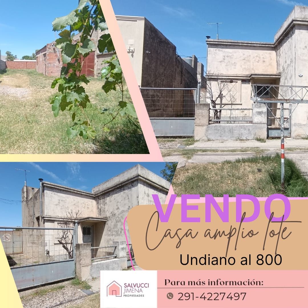 Casa en Venta en Undiano 800, Pedro Pico, Bahía Blanca - Bahía Blanca Propiedades | SITIO OFICIAL l