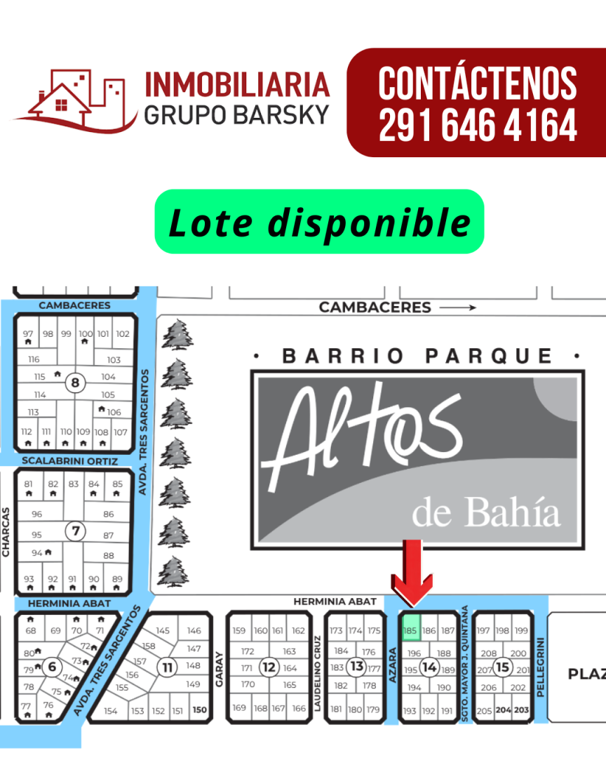 Terreno en Venta - Bahía Blanca Propiedades | SITIO OFICIAL l