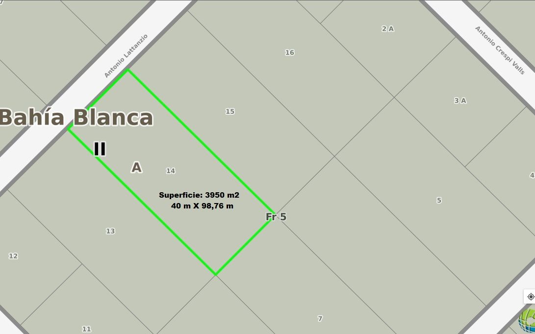 Terreno en Venta en Antonio Lattanzio 2093, Villa Belgrano, Bahía Blanca - Bahía Blanca Propiedades | SITIO OFICIAL l