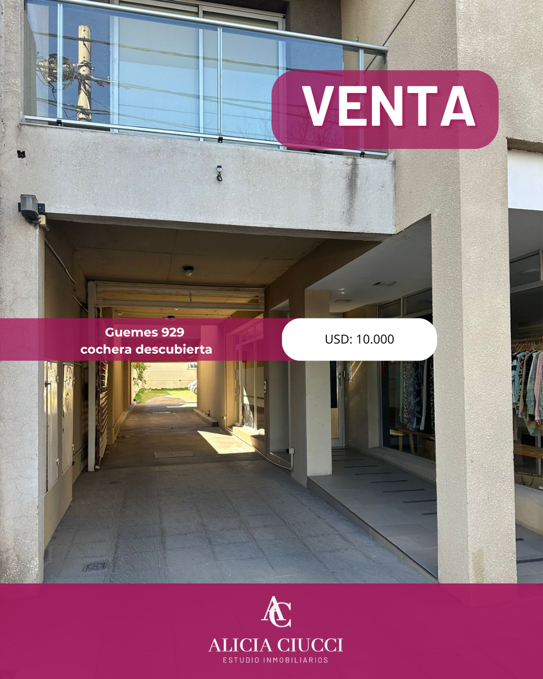 Cochera en Venta en Guemes 929,  Bahía Blanca - Bahía Blanca Propiedades | SITIO OFICIAL l