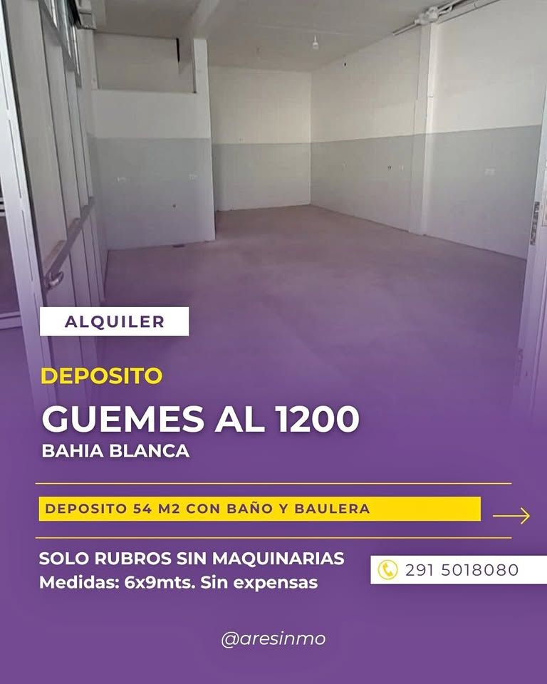 Deposito en Alquiler en Guemes 1200, Pacifico, Bahía Blanca - Bahía Blanca Propiedades | SITIO OFICIAL l