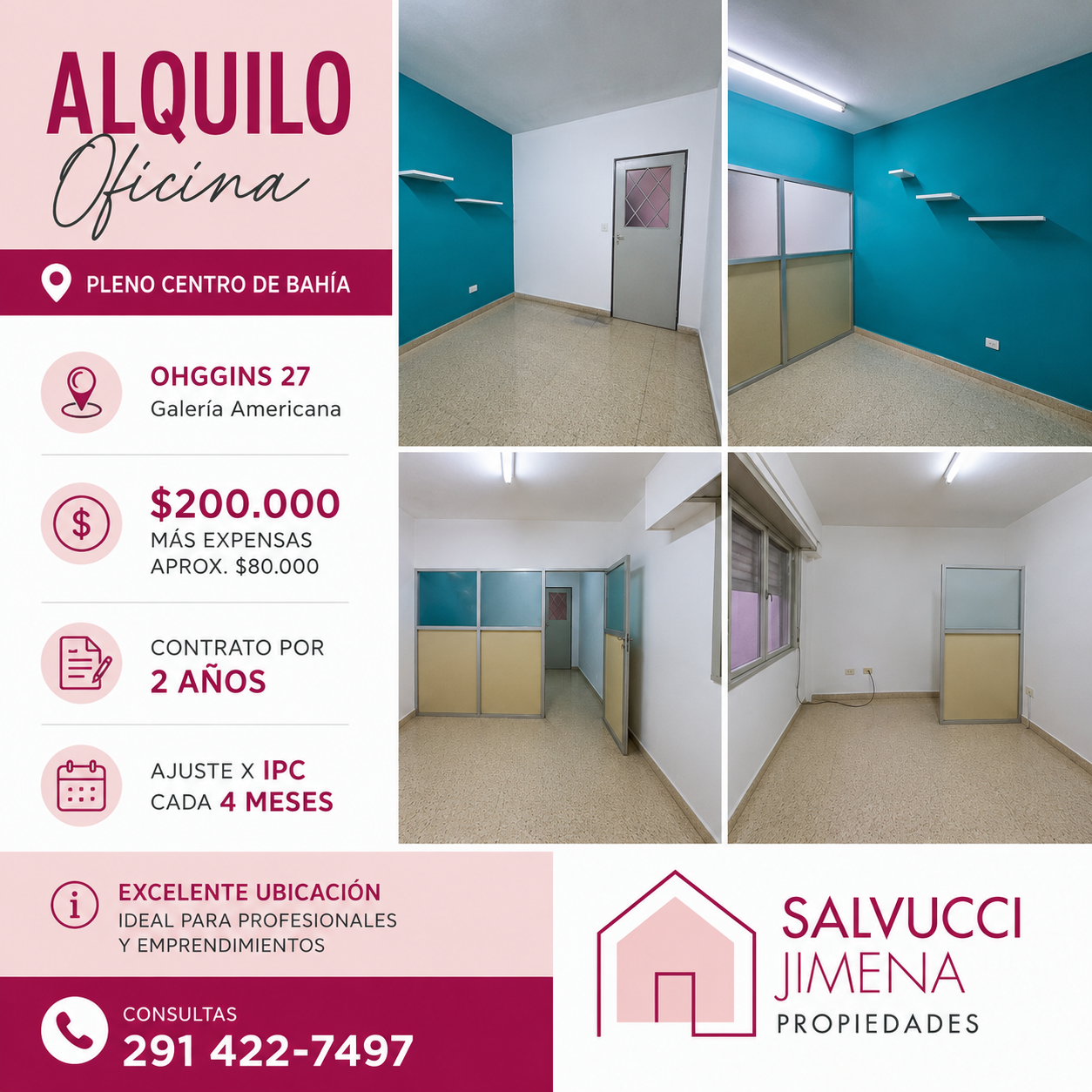 Oficina en Alquiler en Ohhigins 28, Centro, Bahía Blanca - Bahía Blanca Propiedades | SITIO OFICIAL l