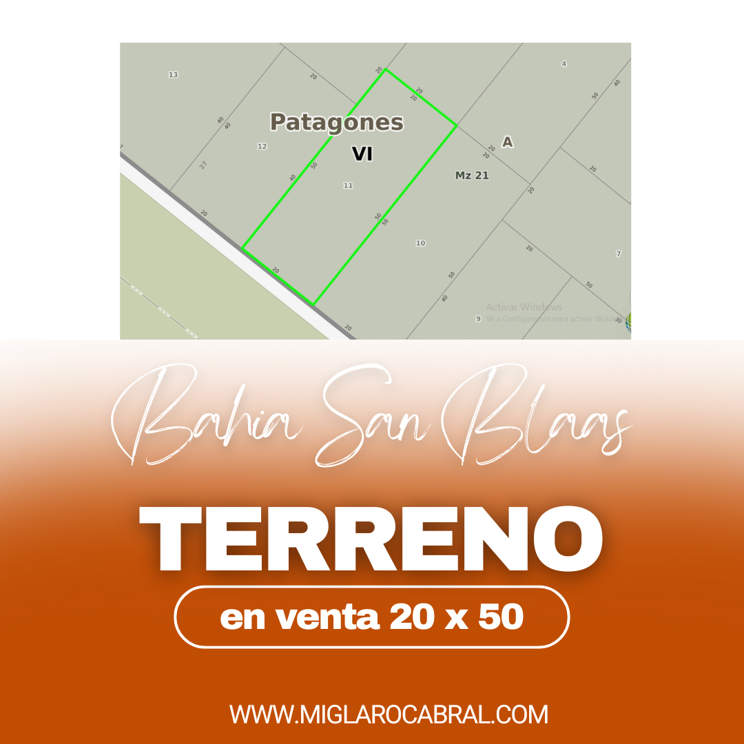 Terreno en Venta   Bahia San Blas - Bahía Blanca Propiedades | SITIO OFICIAL l