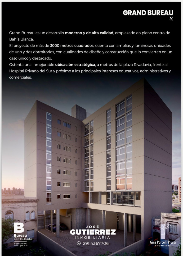 Departamento  - Fideicomiso en Soler Y Las Heras, Centro, Bahía Blanca - Bahía Blanca Propiedades | SITIO OFICIAL l