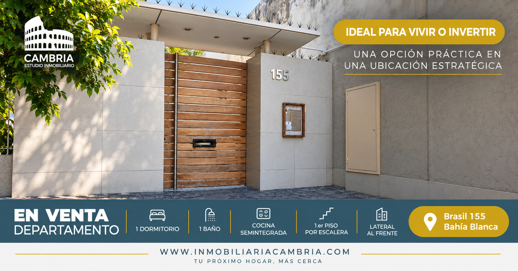Departamento en Venta en BRASIL 155,  Bahía Blanca - Bahía Blanca Propiedades | SITIO OFICIAL l