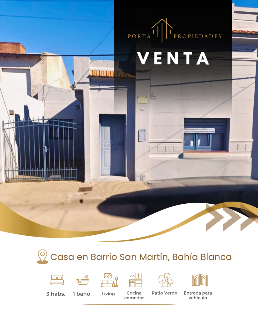 Casa en Venta  San Martin, Bahía Blanca - Bahía Blanca Propiedades | SITIO OFICIAL l