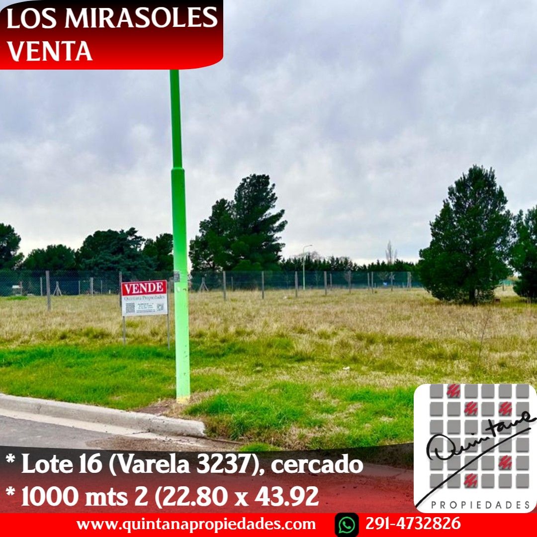 Terreno en Venta en Varela 3237, Los Mirasoles, Bahía Blanca - Bahía Blanca Propiedades | SITIO OFICIAL l