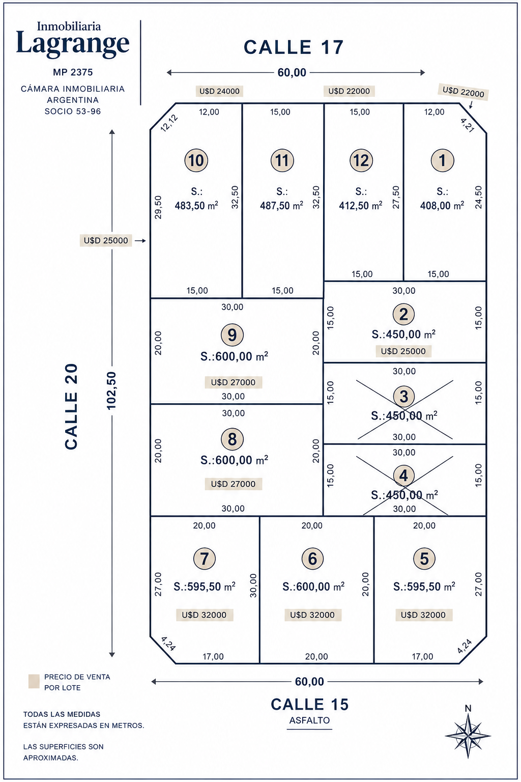 Terreno en Venta en Calle 17 Y 20,  Pedro Luro - Bahía Blanca Propiedades | SITIO OFICIAL l