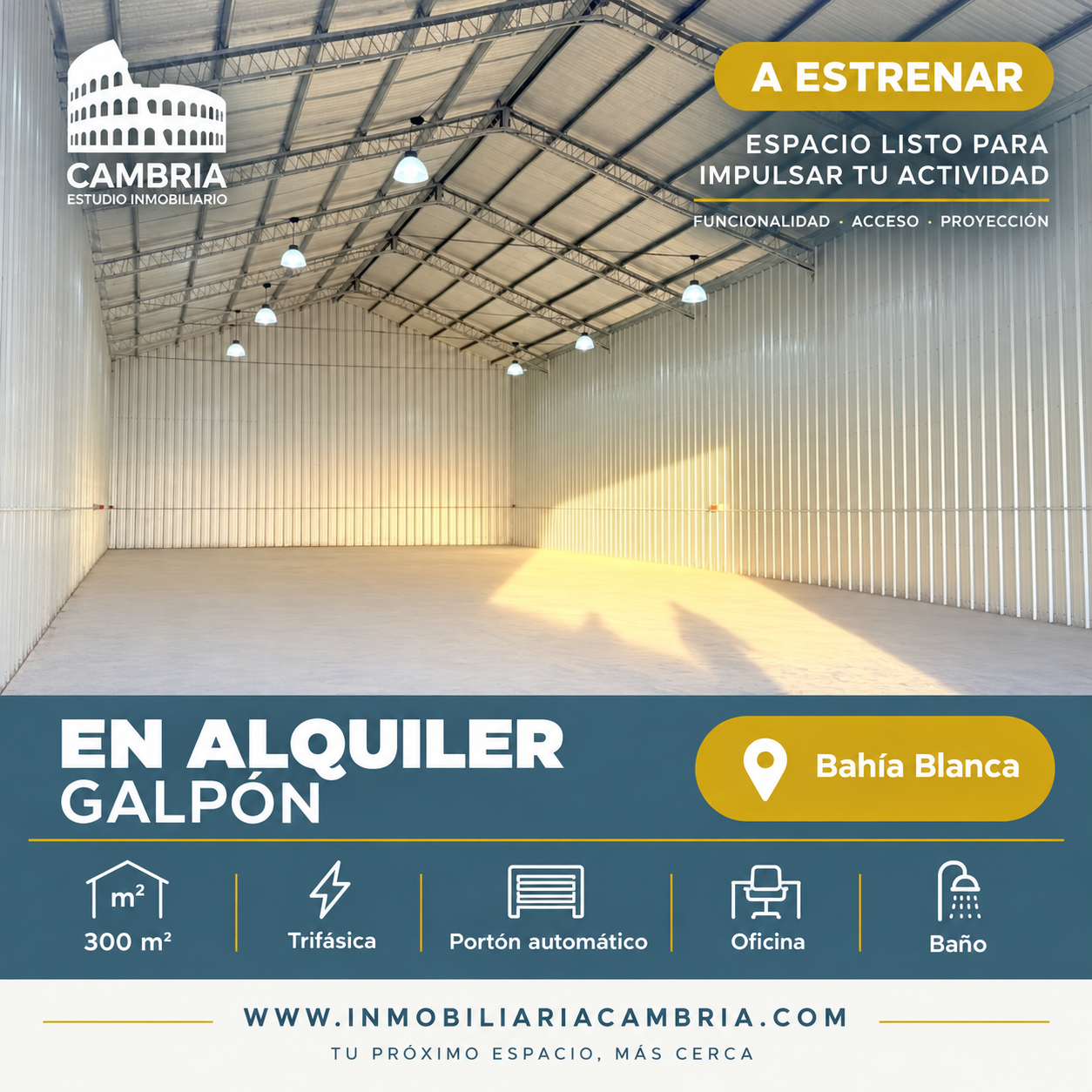 Galpón en Alquiler en Nicaragua 3300,  Bahía Blanca - Bahía Blanca Propiedades | SITIO OFICIAL l
