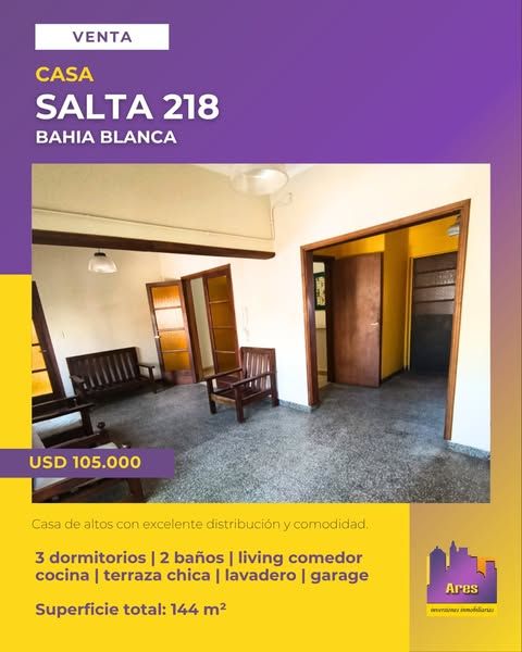 Casa en Venta en Salta 218, Universitario, Bahía Blanca - Bahía Blanca Propiedades | SITIO OFICIAL l