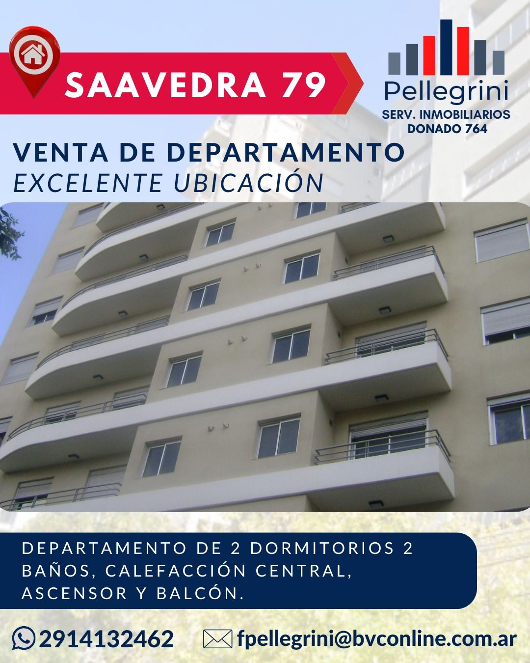 Departamento en Venta en Saavedra 79, Centro, Bahía Blanca - Bahía Blanca Propiedades | SITIO OFICIAL l