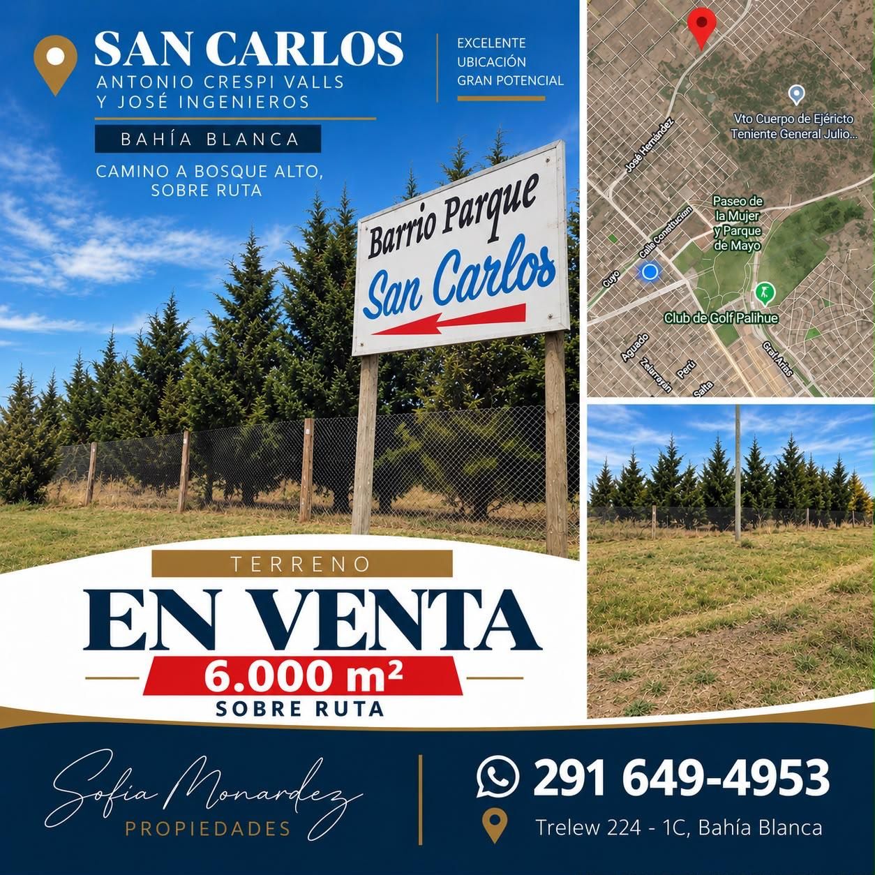 Terreno en Venta en Antonio Crespi Valls Y José Ingenieros, San Carlos, Bahía Blanca - Bahía Blanca Propiedades | SITIO OFICIAL l