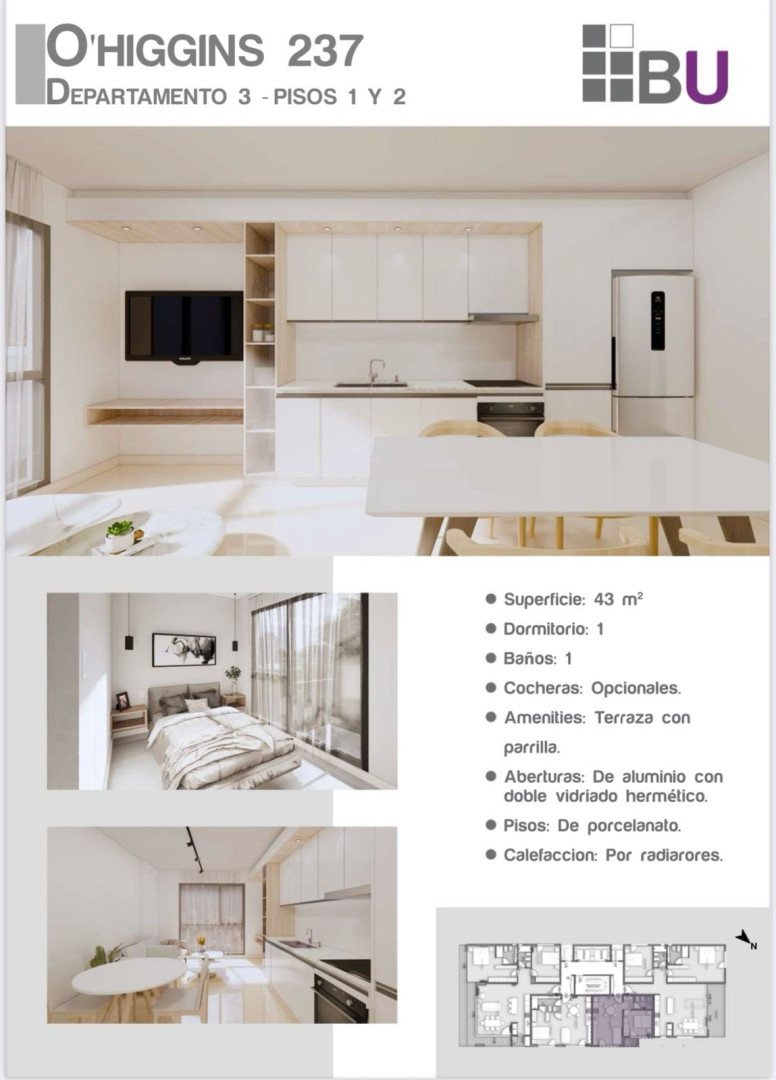 Departamento en Venta en O' Higgins 237, Centro, Bahía Blanca - Bahía Blanca Propiedades | SITIO OFICIAL l