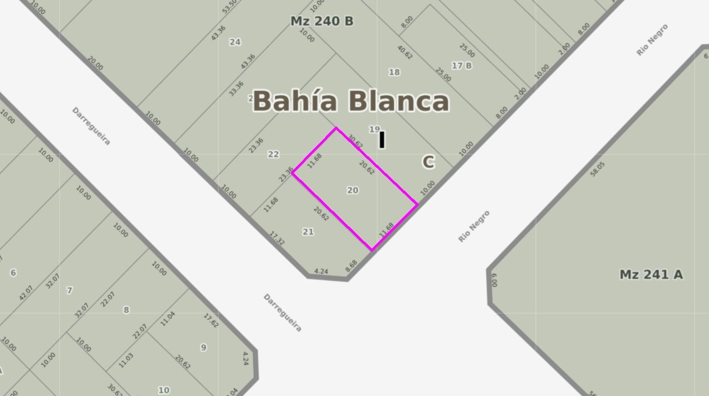 Terreno en Venta en Rio Negro 387, Pedro Pico, Bahía Blanca - Bahía Blanca Propiedades | SITIO OFICIAL l