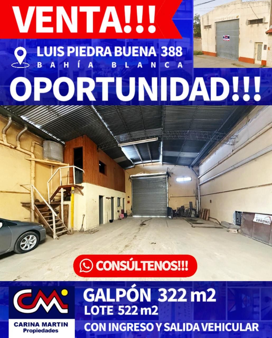 Galpón en Venta en LUIS PIEDRABUENA 388 ,  Bahía Blanca - Bahía Blanca Propiedades | SITIO OFICIAL l